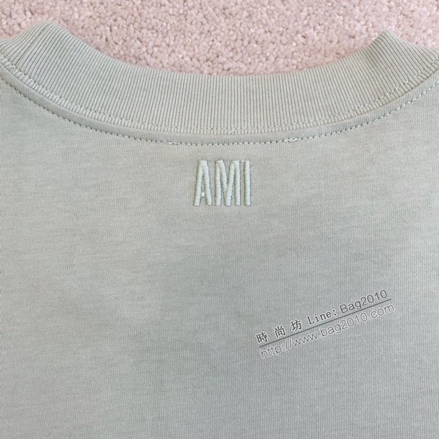 Ami專櫃2023SS新款兔年限定款刺繡T恤 男女同款 tzy2651
